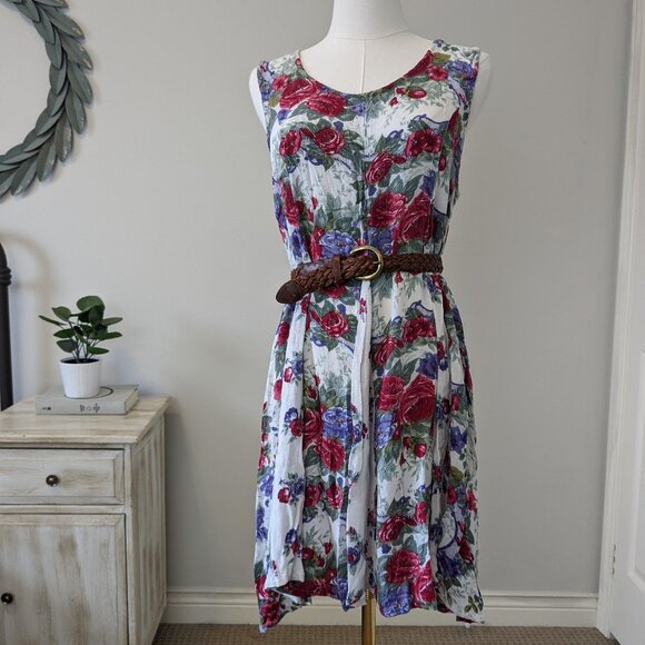 Vintage 90s Country Romance Floral Dress – Size Small - Picture 1 of 5